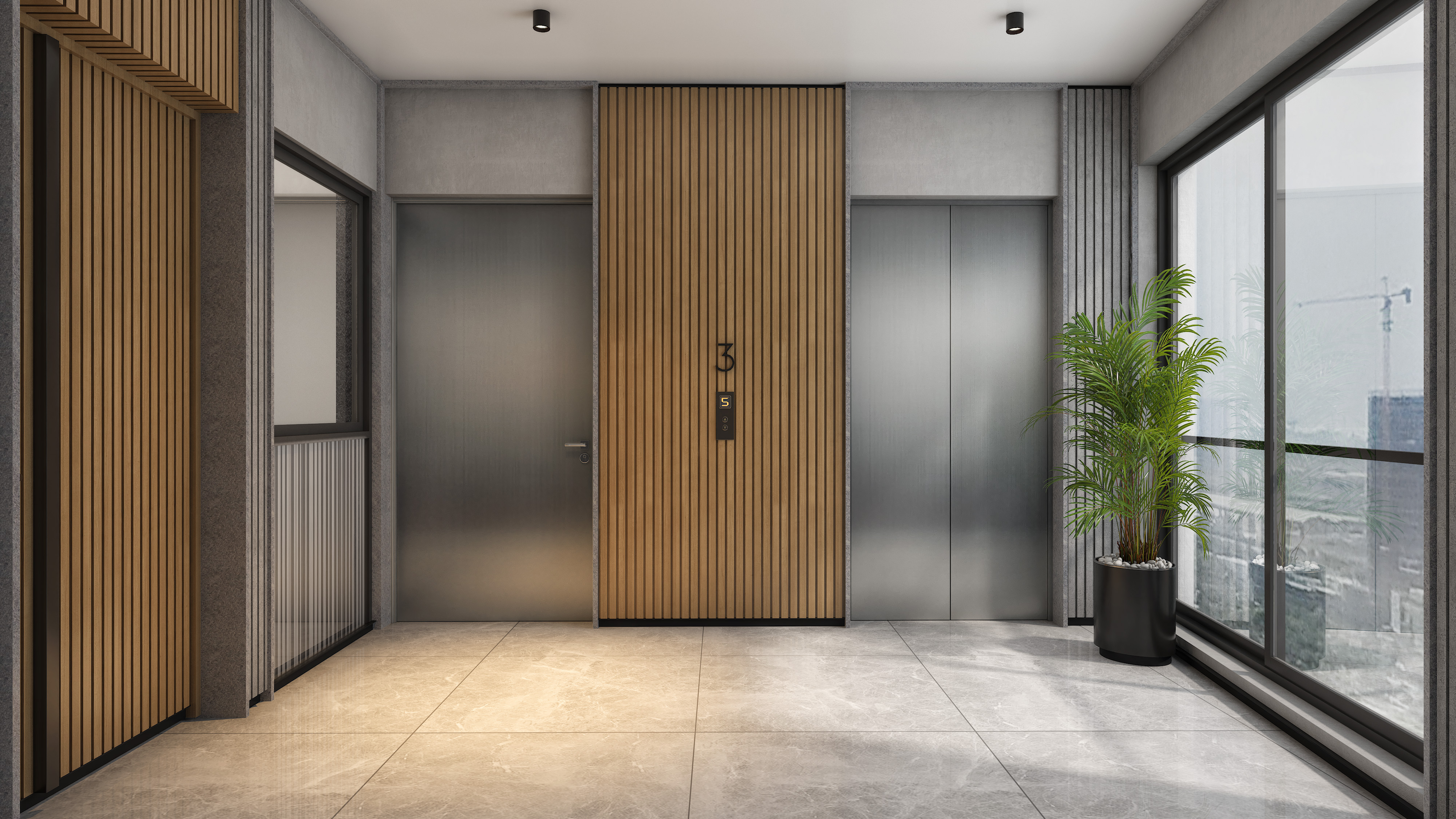 Exterior architecture view